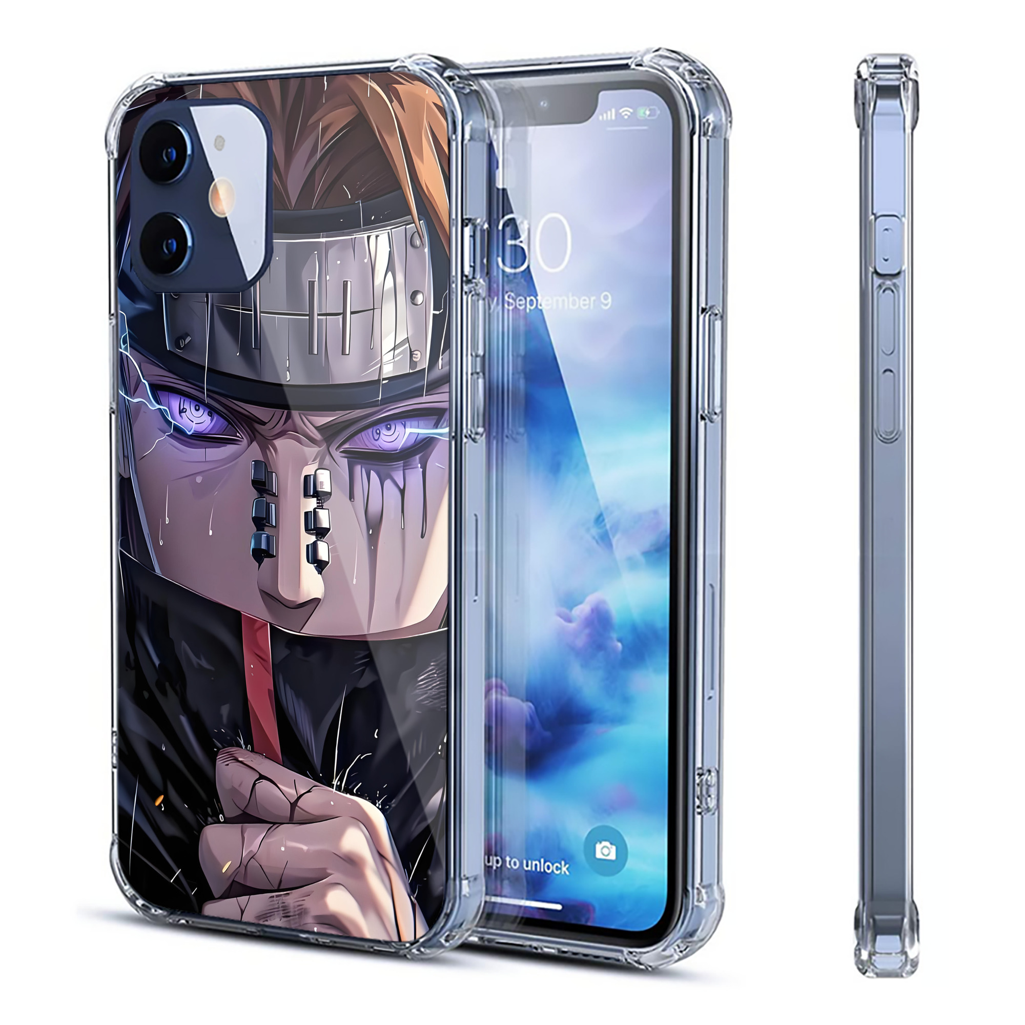 （画像用） NARUTO -ナルト- NARUTO -ナルト- 疾風伝 【iPhone 12シリーズ対応】透明スマホケース（クリアソフトケース）